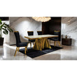  Furniture of America Basilicata FM33001GD-T-7PC-13GY 7 Pc Dining Table Set IMAGE 1