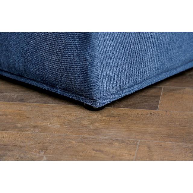  Furniture of America Stavanger FM63001BL-E 2-Seater with Rectangular Ottoman IMAGE 4
