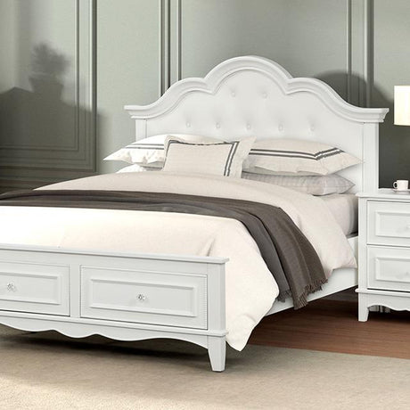  Furniture of America Naucalpan FM7456WH-F-BED Full Storage Bed IMAGE 1