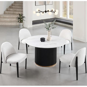 Furniture of America Borden FM37019BK-RT-5PC 5 Pc Dining Table Set IMAGE 1