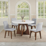  Furniture of America Ostbirk FM37011WN-RT-5PC 5 Pc Dining Table Set IMAGE 1