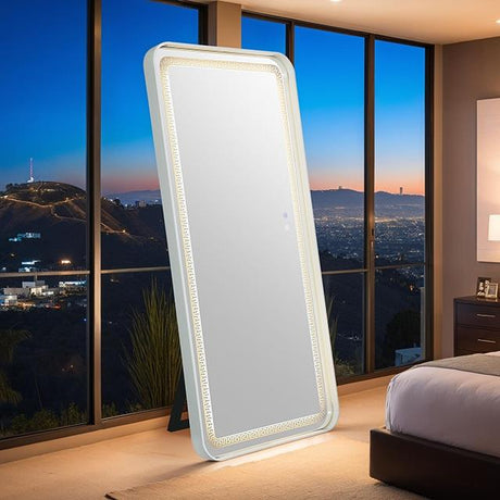  Furniture of America Imogen FM-AC8014WH-M Floor Mirror IMAGE 1