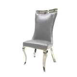  Furniture of America Palazzo FM33010SV-SC-2PK Set Of 2 Silver Chair IMAGE 1