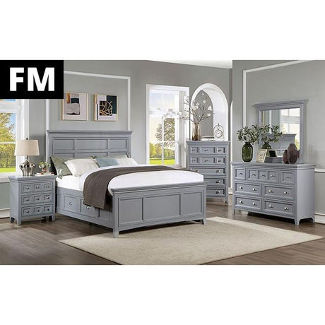  Furniture of America Castlile FM7413GY-T-BED Twin Bed IMAGE 2