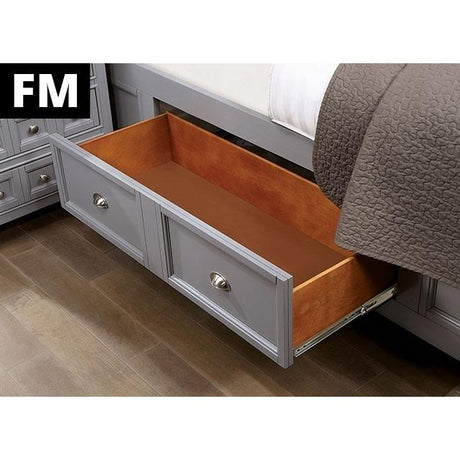  Furniture of America Castlile FM7413GY-T-BED Twin Bed IMAGE 4