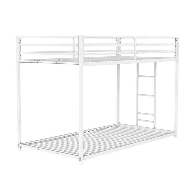  Furniture of America Rothwell FM-BK1200WH-TT Twin/Twin Metal Bunk Bed IMAGE 2
