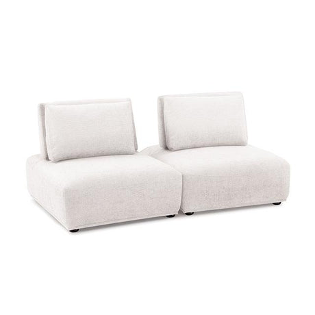  Furniture of America Stavanger FM63001WH-B 2-Seater IMAGE 1