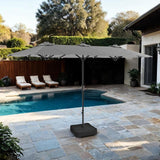  Furniture of America Musa GM-3007GR Rectangular Market Umbrella IMAGE 1