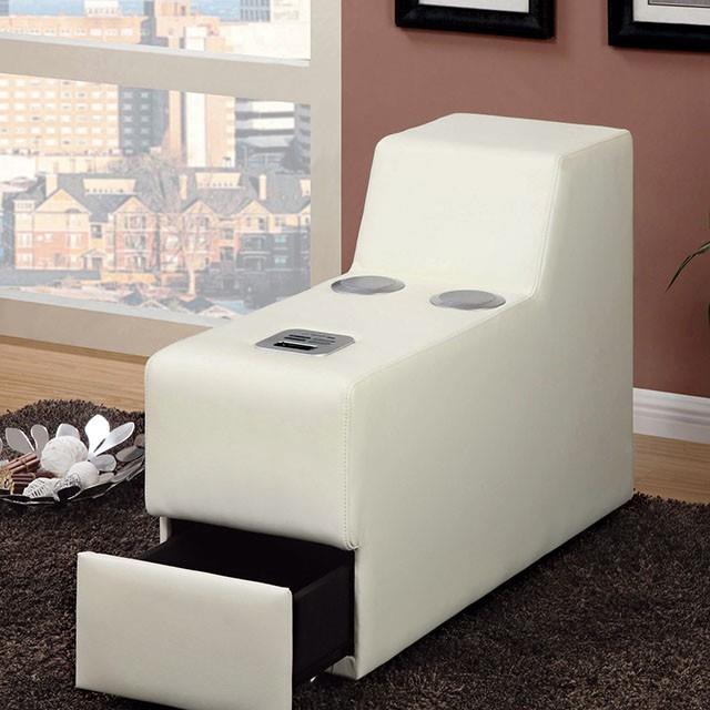  Furniture of America Floria CM6122WH-CS Speaker Console IMAGE 1