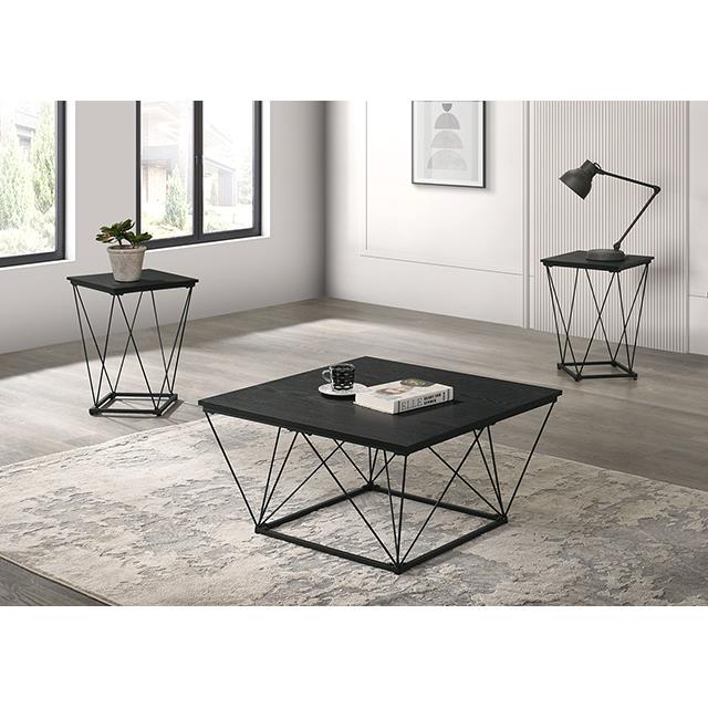  Furniture of America Whetstone FM42901BK-3PK 3 Pc Table Set IMAGE 2