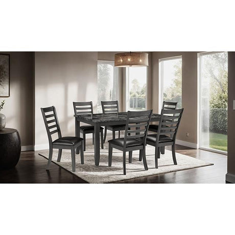  Furniture of America Adia TM3110T-7PK 7 Pc Dinning Table Set IMAGE 2