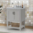  Furniture of America Reston TM-VS001GY-25 25" Vanity with Top/ Sink IMAGE 1