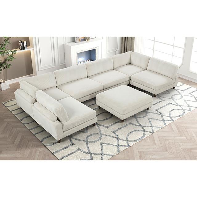  Furniture of America Dagenham FM6800BG-A Sectional IMAGE 2