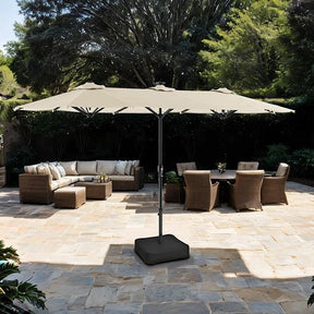  Furniture of America Musa GM-3007CS Rectangular Market Umbrella IMAGE 1
