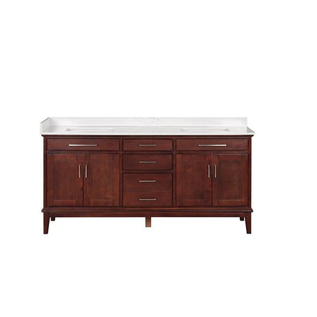  Furniture of America Almeria TM-CT005WH-72+07CH Vanity Set IMAGE 2