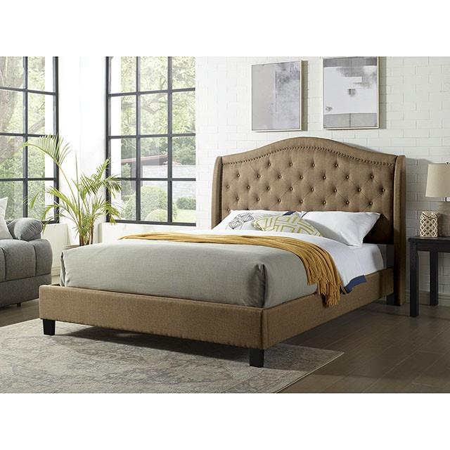  Furniture of America Carly FM7160BR-CK-BED Calfornia King Bed IMAGE 2