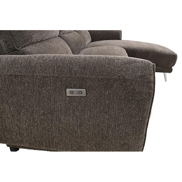  Furniture of America Brande CM9938BR-SECT-PM-R Power Sectional IMAGE 4