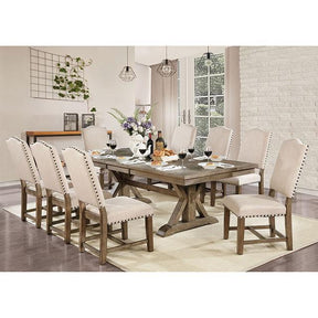  Furniture of America Julia CM3014T-7PC 7 Pc Dining Table Set IMAGE 1