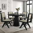  Furniture of America Tottenham FM3222BK-RT-48-TABLE 48" Round Dining Table IMAGE 1