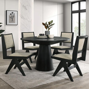  Furniture of America Tottenham FM3222BK-RT-48-TABLE 48" Round Dining Table IMAGE 1