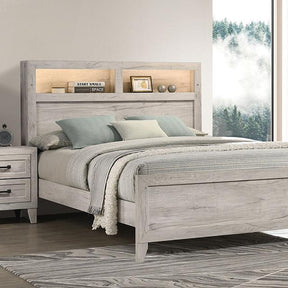  Furniture of America Mysen FM7202WH-Q-BED Queen Bed IMAGE 1