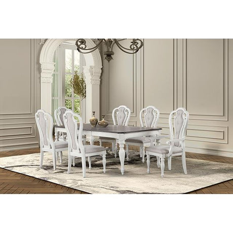  Furniture of America Orford TM3050WH-T-7PC 7 Pc Dining Set IMAGE 2