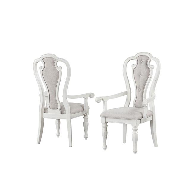  Furniture of America Orford TM3050WH-T-7PC 7 Pc Dining Set IMAGE 3