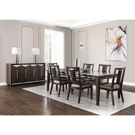  Furniture of America Hinwitz FM3399ES-T-7PC 7 Pc Dining Table Set IMAGE 1
