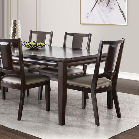  Furniture of America Hinwitz FM3399ES-T-7PC 7 Pc Dining Table Set IMAGE 4