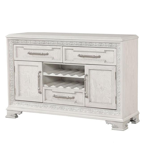  Furniture of America Stella Mia FM31000WH-SV Sideboard IMAGE 2