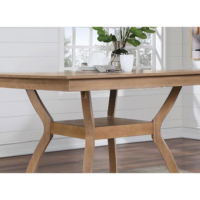  Furniture of America Upminster CM3984NT-PT-7PC 7 Pc Counter Height Table Set IMAGE 3