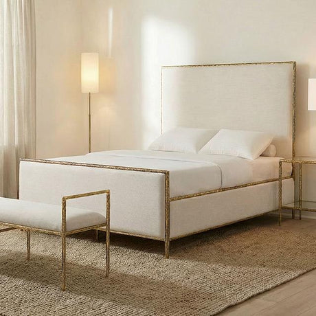  Furniture of America Valda FM77000GD-Q-3A Queen Bed IMAGE 1