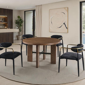  Furniture of America Gaetani FM-GM701BK-T-5PC03BK 5 Pc Dining Table Set IMAGE 1