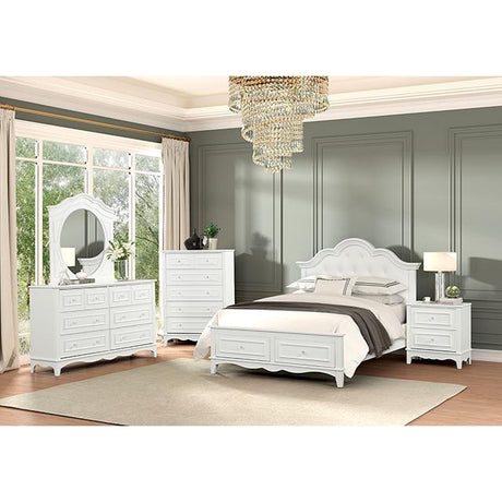  Furniture of America Naucalpan FM7456WH-Q-BED Queen Storage Bed IMAGE 2