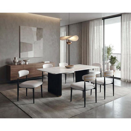  Furniture of America Minden FM37020BK-T-TABLE Dining Table IMAGE 2