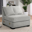 Furniture of America Leandra CM6258LG-AC Armless Chair IMAGE 1
