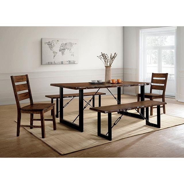  Furniture of America Dulce CM3604T-6PC 6 Pc Dining Table Set with Bench IMAGE 3