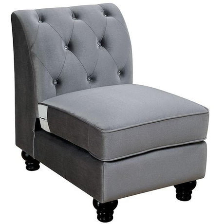  Furniture of America Jolanda CM6158GY-CHL Left Armless Chair IMAGE 2