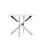  Furniture of America Silveria FM37001SV-T-TABLE Dining Table IMAGE 3