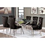  Furniture of America Silveria FM37001SV-T-TABLE Dining Table IMAGE 5