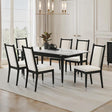  Furniture of America Maidstone FM32001BK-T-7PC 7 Pc Dining Table Set IMAGE 1