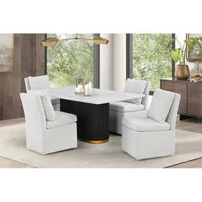  Furniture of America Morges FM3432WH-T-5PC-01WH 5 Pc Dining Table Set IMAGE 1