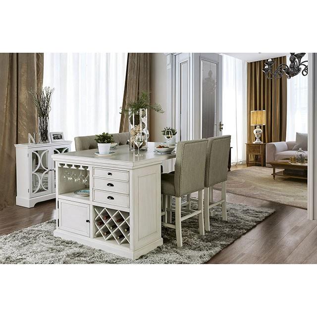  Furniture of America Sutton CM3390PT-5PC 5 Pc Dining Table Set IMAGE 1