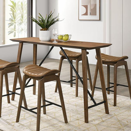  Furniture of America Klamath FM3215WN-PT Counter Height Table IMAGE 3
