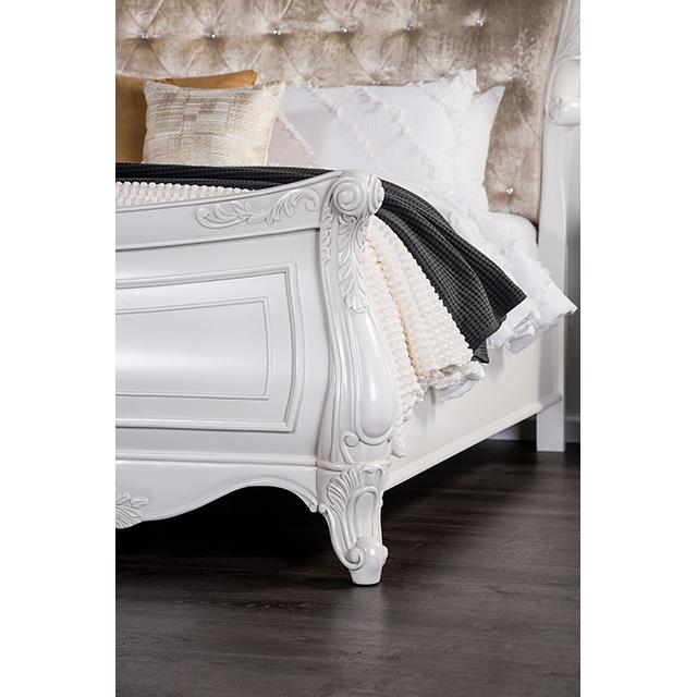  Furniture of America Valentini FM7419WH-Q-BED Queen Bed IMAGE 3