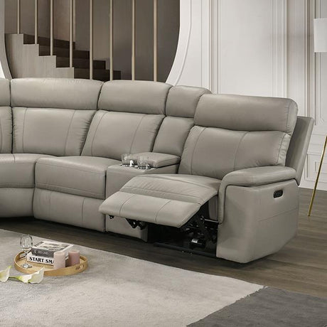  Furniture of America Oliverus FM69009TP-SECT-PM Power Sectional IMAGE 1