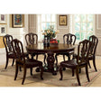  Furniture of America Bellagio CM3319RT-7PC-FABRIC 7 Pc Dining Table Set IMAGE 1