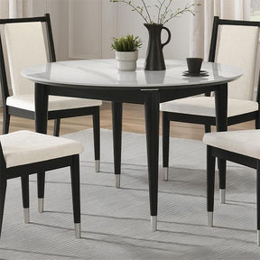  Furniture of America Maidstone FM32001BK-RT Round Dining Table IMAGE 1