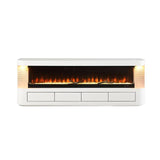  Furniture of America Luken FM-AC8010WH-TV 71" TV Stand with Electric Fire Place IMAGE 6