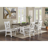  Furniture of America Auletta CM3417GY-T-7PC 7 Pc Dining Table Set IMAGE 2